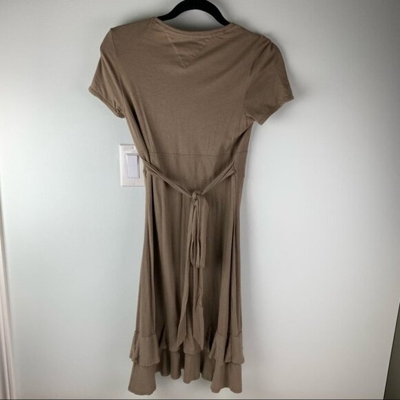 Tommy Hilfiger Denim  Jersey Knit Midi Tshirt Dress with Ruffle size small - Picture 8 of 8